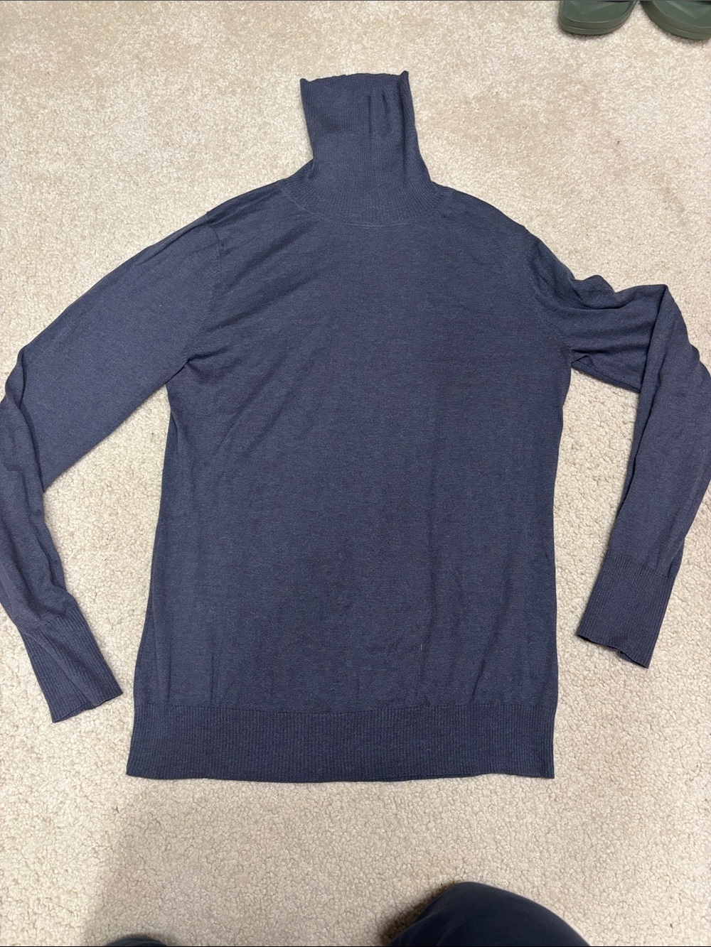 Banana Republic Navy Blue Women's Turtleneck Sweater